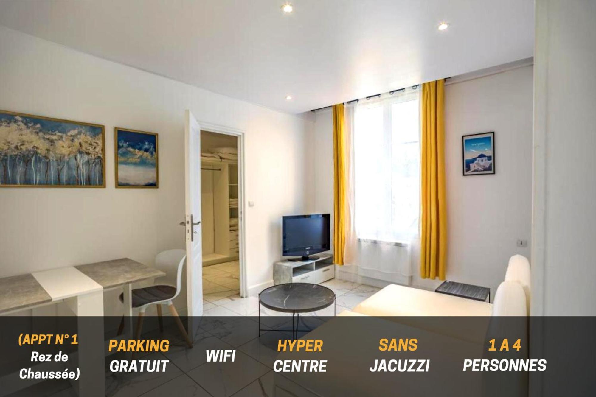 Quartier Des Theatres Centre, Wifi Et Parking - Zen Appart Troyes Exterior foto